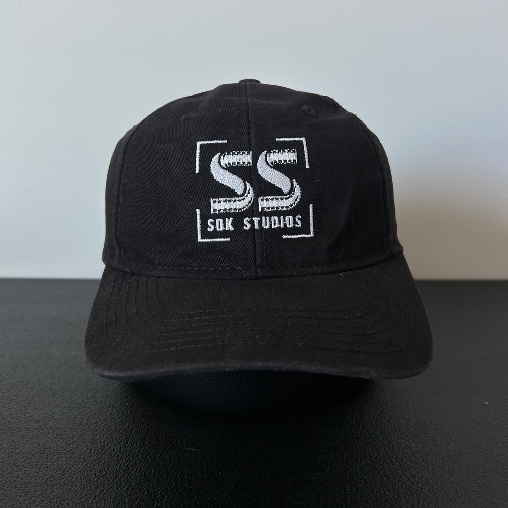 Vintage Sok Studios Hat Cap Strap Back Adjustable Black Photography Film Adult‎